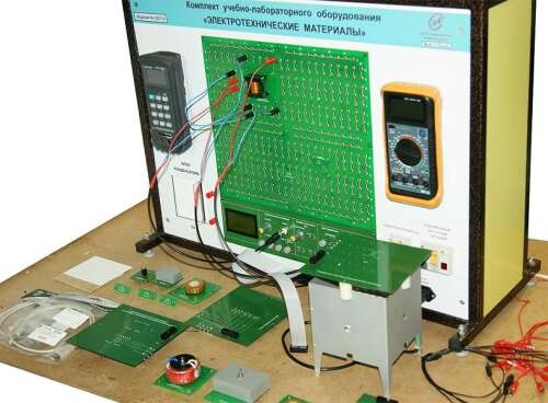 Учебный комплект лабораторного оборудования «Электротехнические материалы» исполнение стендовое, компьютерная версия