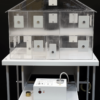Лабораторная установка для исследования распространения дыма в жилых помещениях