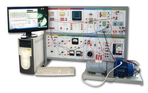 Учебный комплект лабораторного оборудования «Электрические машины и электропривод» исполнение стендовое, компьютерная версия