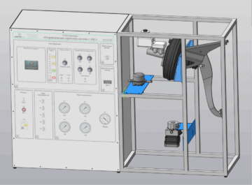 Стенд-тренажер «Гидравлическая тормозная система с АБС»