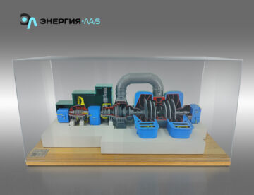 Наглядный макет "Разрез паровой турбины ТЭЦ"