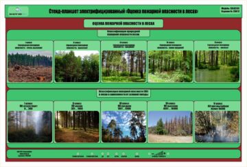 Стенд-планшет электрифицированный «Оценка пожарной опасности в лесах»