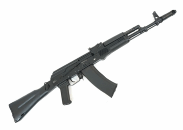 Массогабаритный лазерный макет автомат Калашникова АК-74 со встроенным лазерным модулем и аккумуляторной батареей