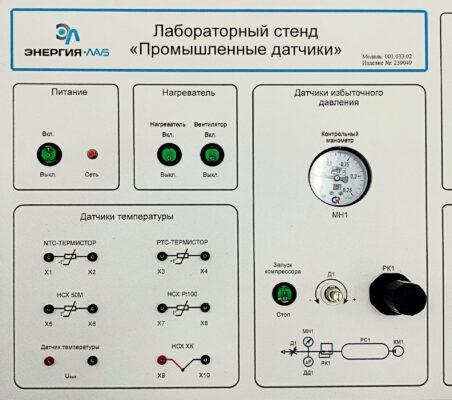 Типовой комплект учебного оборудования "Промышленные датчики", исполнение моноблочное ручное