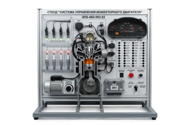 Лабораторный стенд "Система управления инжекторного двигателя"