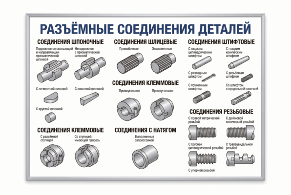 Комплект наглядно-демонстрационного оборудования «Разъёмные соединения деталей»