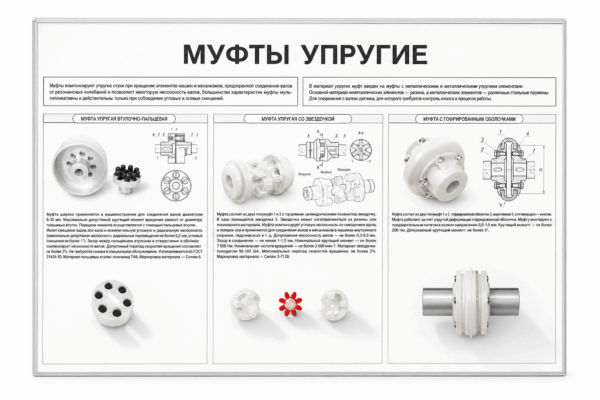 Комплект наглядно-демонстрационного оборудования "Муфты упругие"