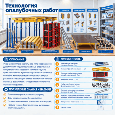 Учебный комплекс «Технология опалубочных работ»
